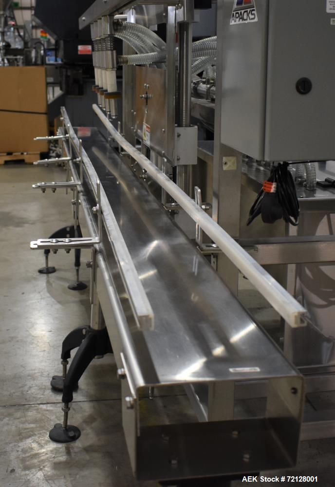 Used Epak / Apacks Econoline Inline Pressure Gravity Liquid Filling Machine